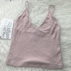 Brandy Melville pink joanne tank top